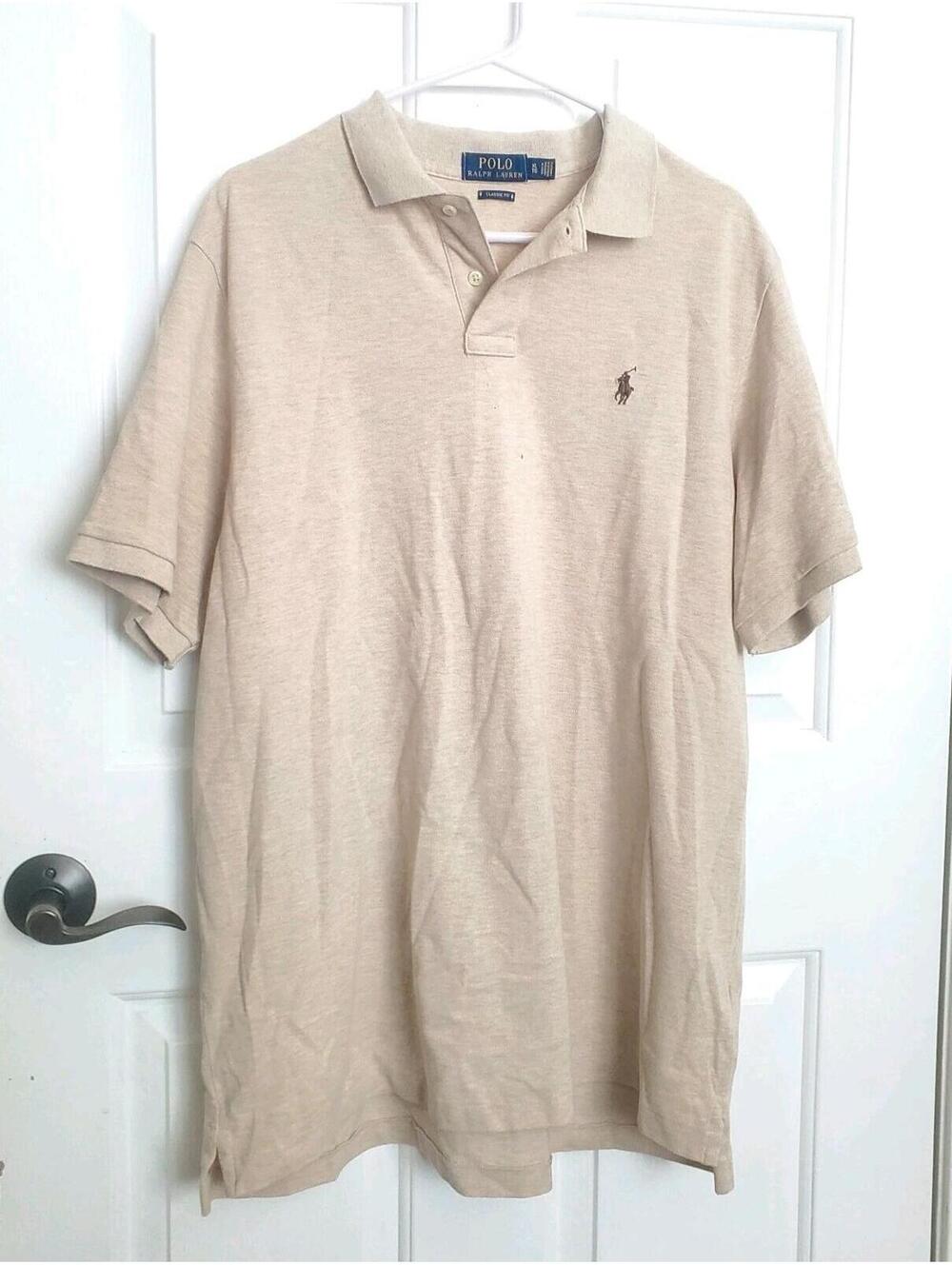 Polo Ralph Lauren Collared Shirt Mens XL Cotton Classic Fit Pony Top